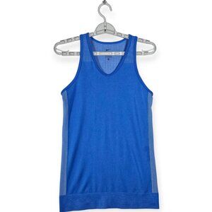 Nike Royal Blue V-Neck Performance Training Tank Top Women's Size XS